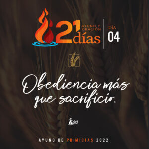 Read more about the article Obediencia más que sacrificio.