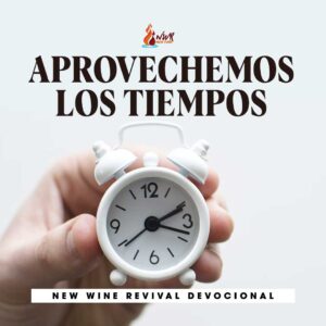 Read more about the article Aprovechemos los tiempos