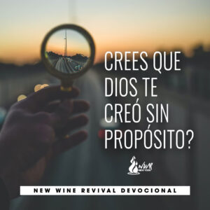 Read more about the article Crees que Dios te creó sin propósito?