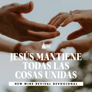 Read more about the article Jesús mantiene todas las cosas unidas