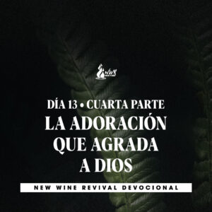 Read more about the article Día 13 – 4ta Parte • La adoración que agrada a Dios