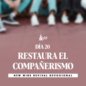 Read more about the article Día 20 • 2da Parte – Restaura el compañerismo